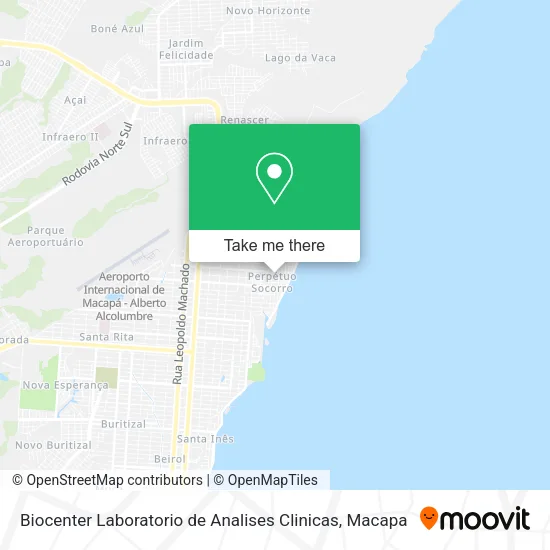 Biocenter Laboratorio de Analises Clinicas map
