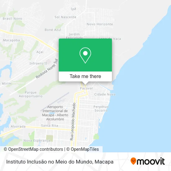 Instituto Inclusão no Meio do Mundo map