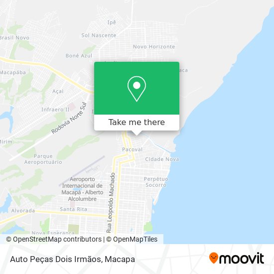 Auto Peças Dois Irmãos map