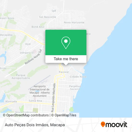 Auto Peças Dois Irmãos map