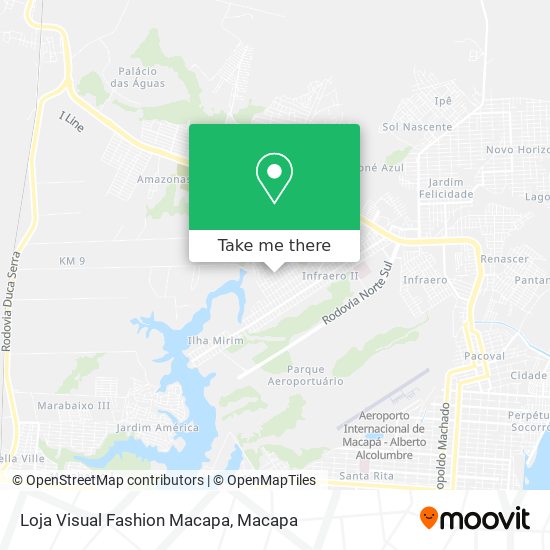 Mapa Loja Visual Fashion Macapa