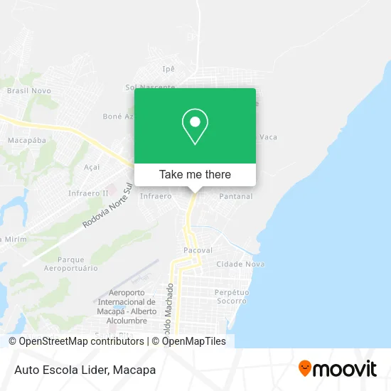 Auto Escola Lider map