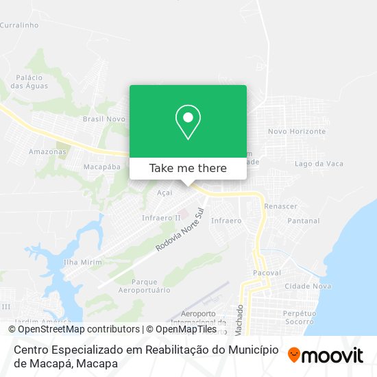 Centro Especializado em Reabilitação do Município de Macapá map