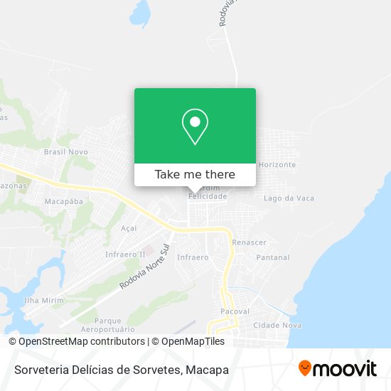 Sorveteria Delícias de Sorvetes map