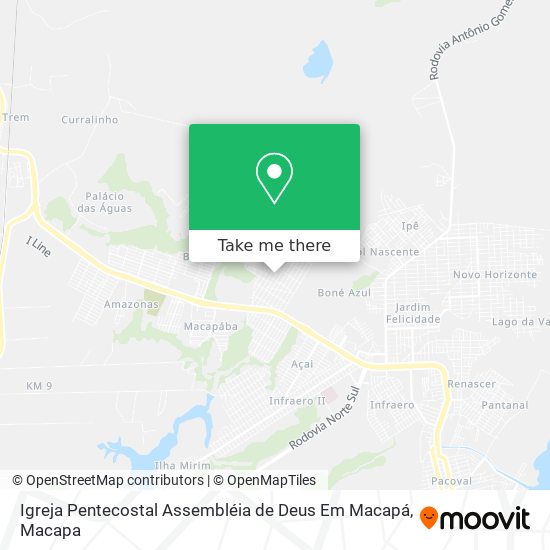 Igreja Pentecostal Assembléia de Deus Em Macapá map