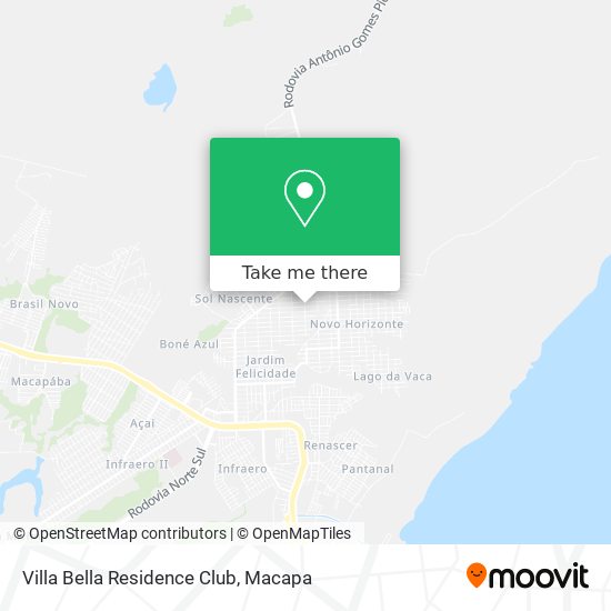 Villa Bella Residence Club map