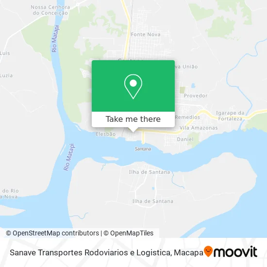 Sanave Transportes Rodoviarios e Logistica map