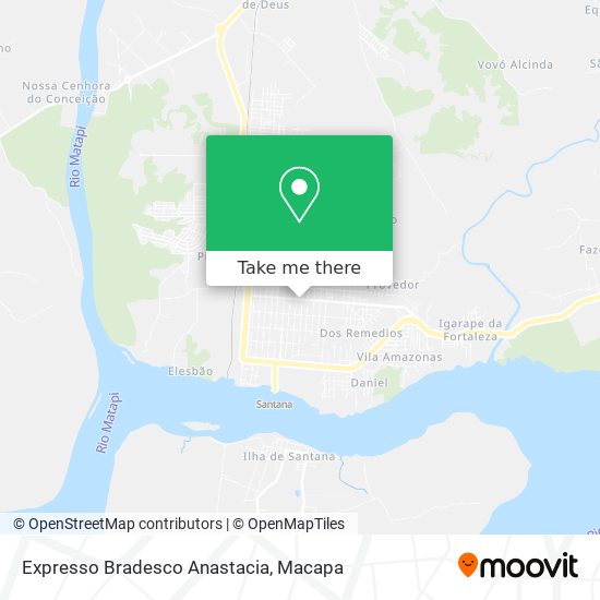 Expresso Bradesco Anastacia map