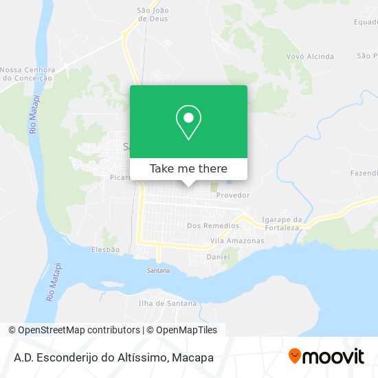 A.D. Esconderijo do Altíssimo map