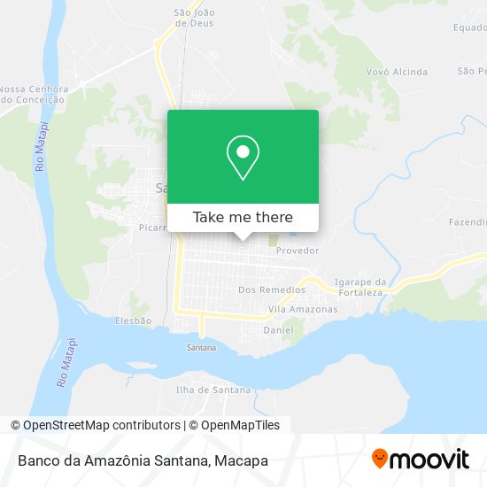 Banco da Amazônia Santana map