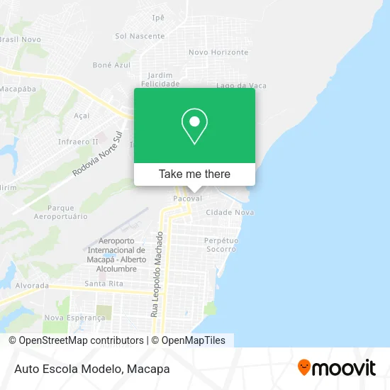 Auto Escola Modelo map