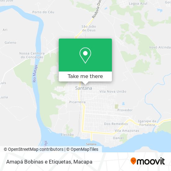 Amapá Bobinas e Etiquetas map