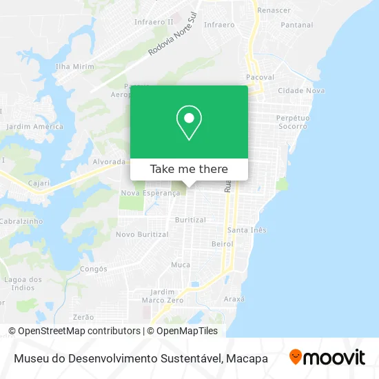 Museu do Desenvolvimento Sustentável map