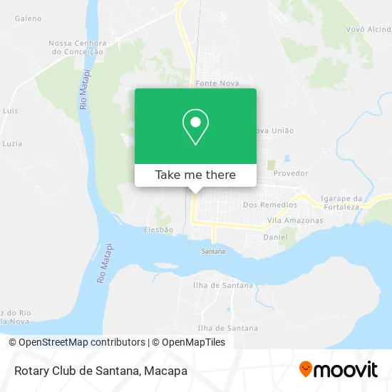 Rotary Club de Santana map