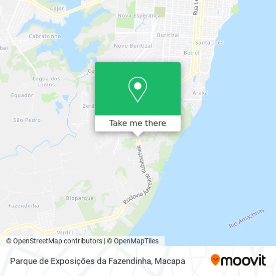 Parque de Exposições da Fazendinha map