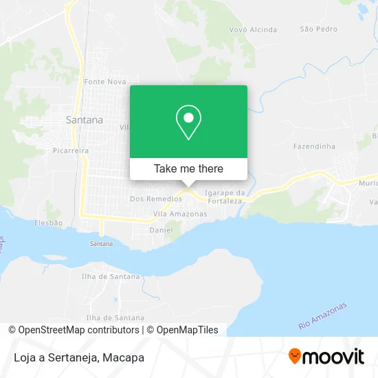 Loja a Sertaneja map