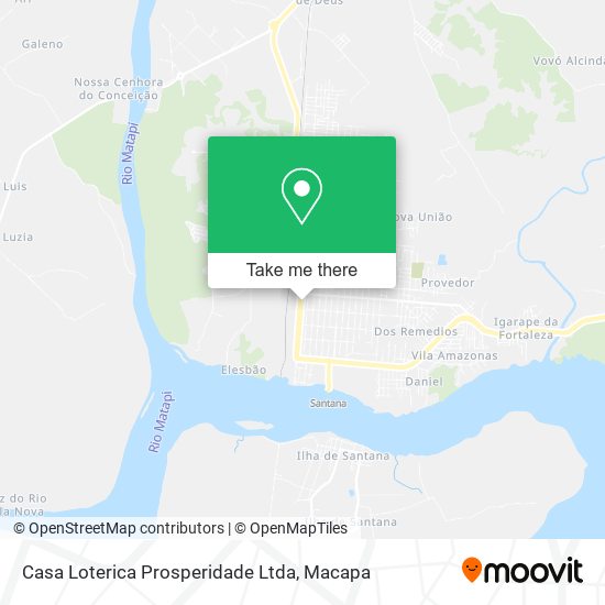 Mapa Casa Loterica Prosperidade Ltda