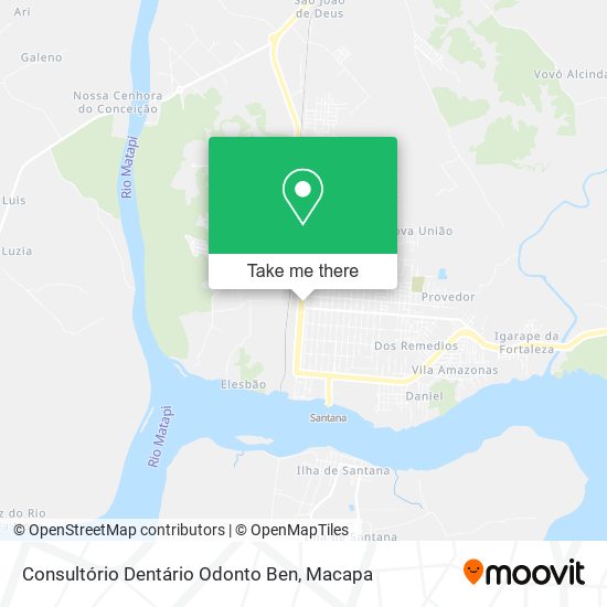 Consultório Dentário Odonto Ben map