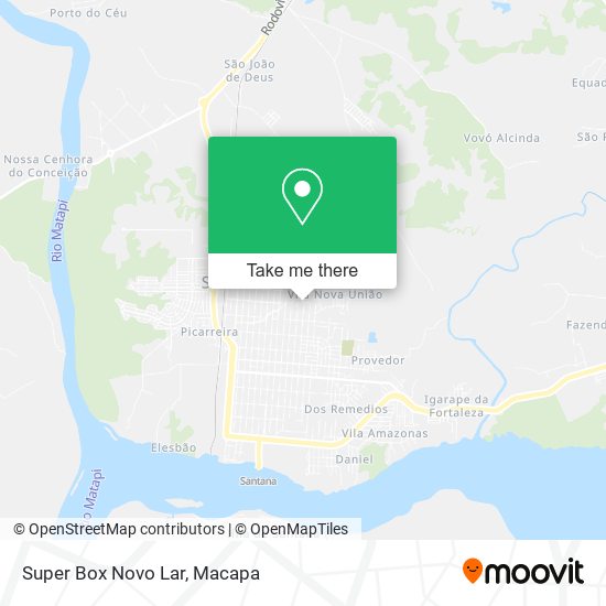 Mapa Super Box Novo Lar