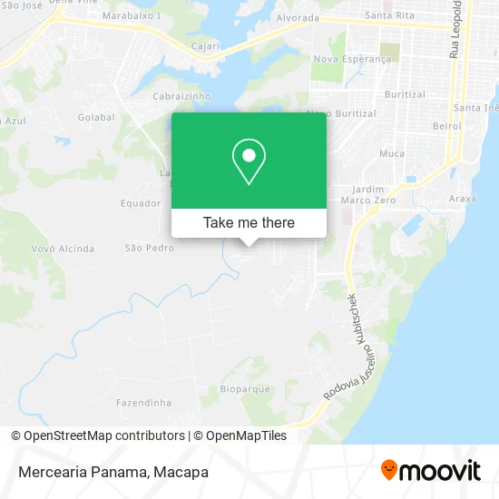 Mercearia Panama map