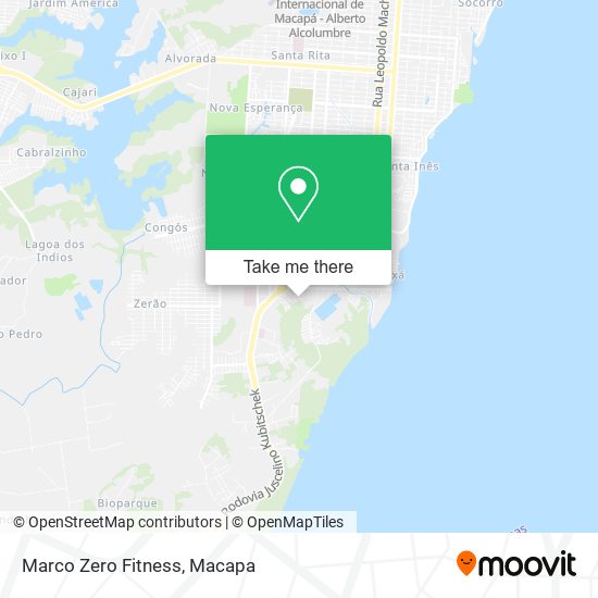 Mapa Marco Zero Fitness