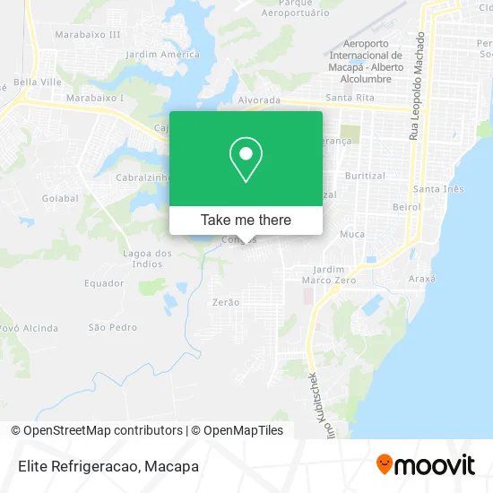 Elite Refrigeracao map