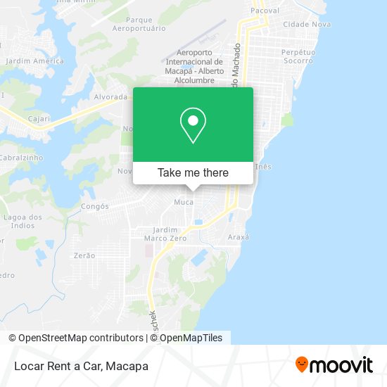 Locar Rent a Car map