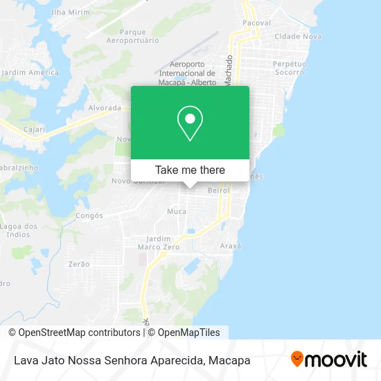 Lava Jato Nossa Senhora Aparecida map