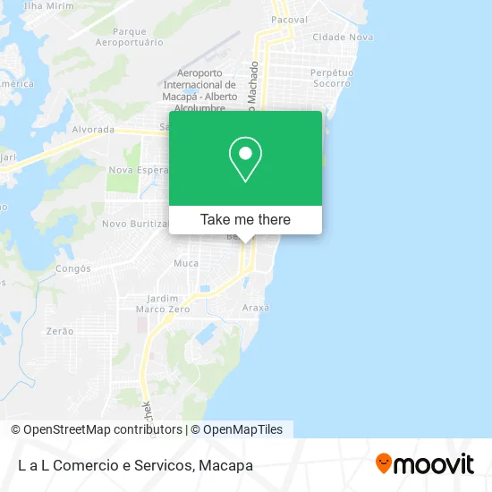 L a L Comercio e Servicos map