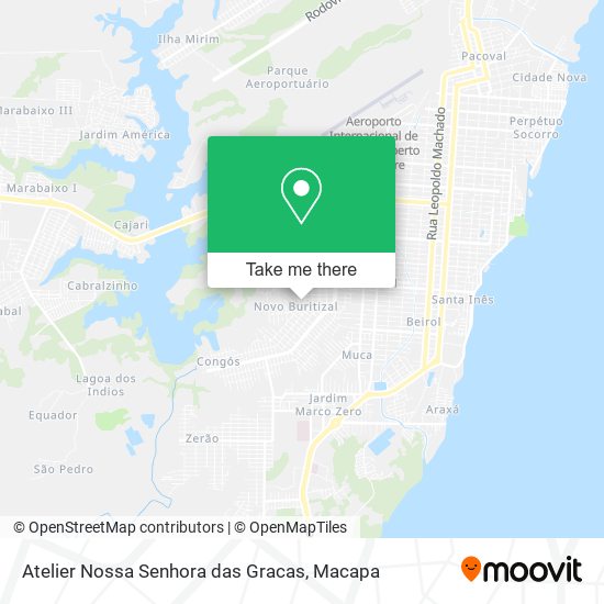 Mapa Atelier Nossa Senhora das Gracas