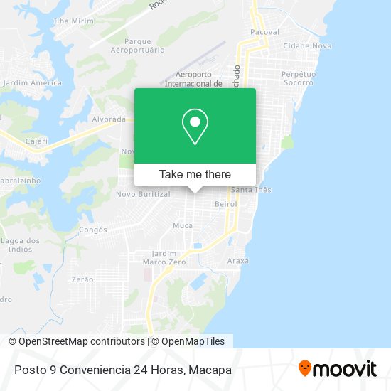 Mapa Posto 9 Conveniencia 24 Horas