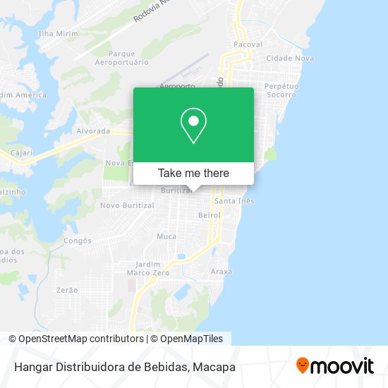 Mapa Hangar Distribuidora de Bebidas
