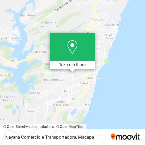 Mapa Nayana Comercio e Transportadora