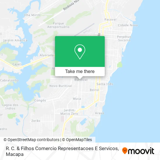 R. C. & Filhos Comercio Representacoes E Servicos map