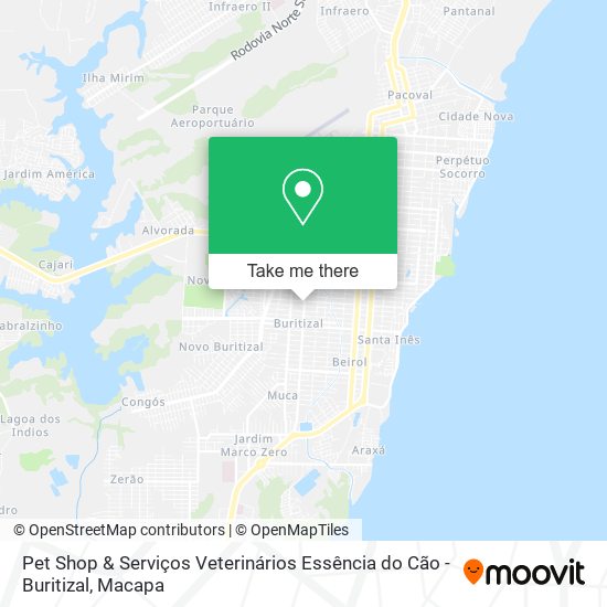 Mapa Pet Shop & Serviços Veterinários Essência do Cão - Buritizal