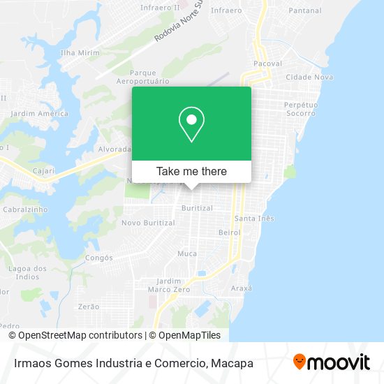 Irmaos Gomes Industria e Comercio map