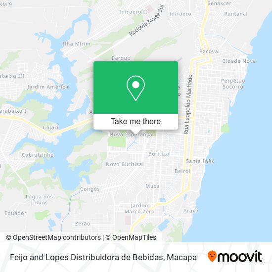 Feijo and Lopes Distribuidora de Bebidas map
