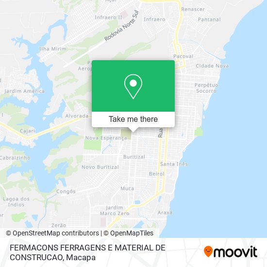 Mapa FERMACONS FERRAGENS E MATERIAL DE CONSTRUCAO
