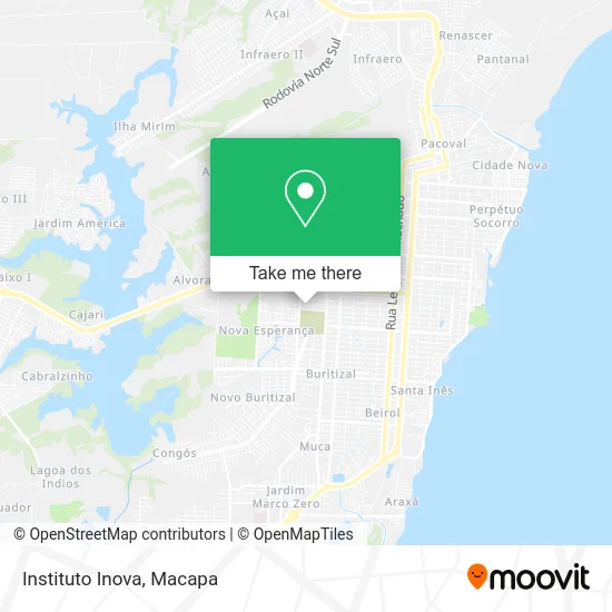 Instituto Inova map