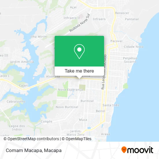 Comam Macapa map