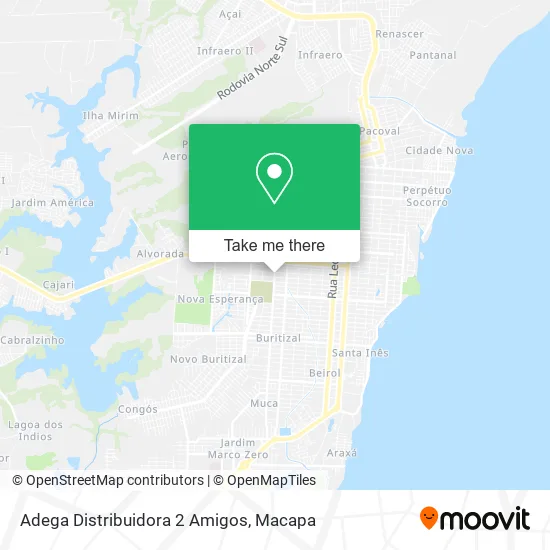 Adega Distribuidora 2 Amigos map