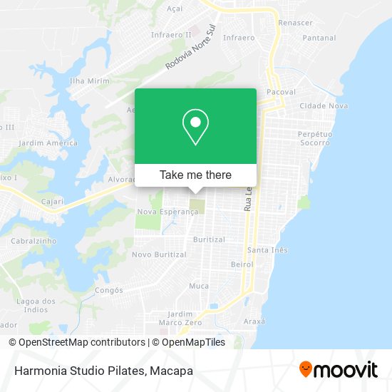 Mapa Harmonia Studio Pilates