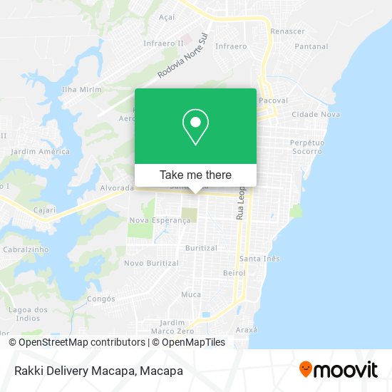 Rakki Delivery Macapa map