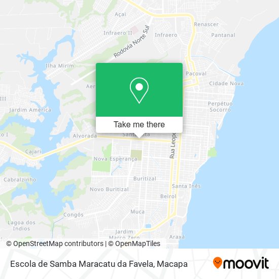 Mapa Escola de Samba Maracatu da Favela