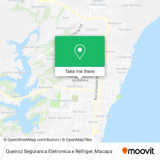 Queiroz Seguranca Eletronica e Refriger map