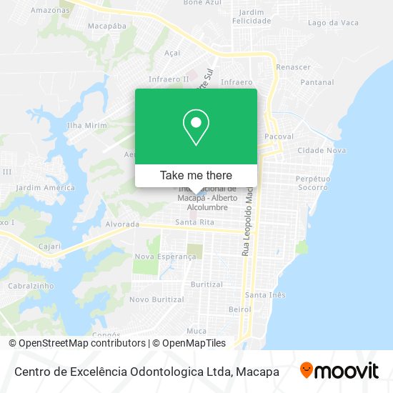 Mapa Centro de Excelência Odontologica Ltda