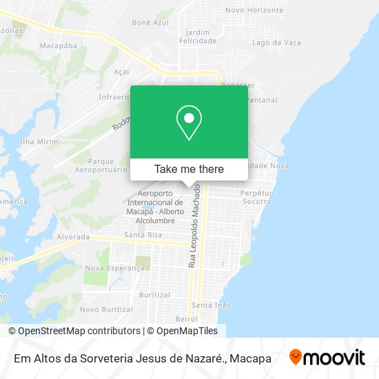 Em Altos da Sorveteria Jesus de Nazaré. map