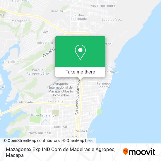 Mazagonex Exp IND Com de Madeiras e Agropec map