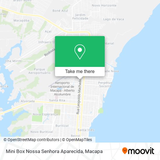 Mapa Mini Box Nossa Senhora Aparecida