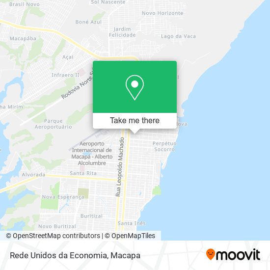 Rede Unidos da Economia map